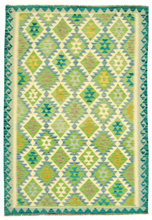 Vivid Rhombus Kelim