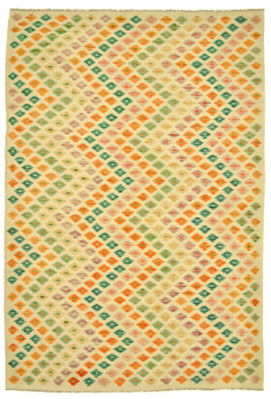 Vivid Rhombus Kelim
